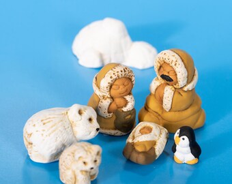 Polar - Mini Nativity Set of 7, 1"H