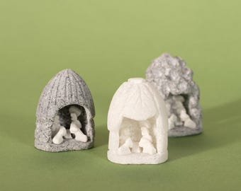 Mini Alabaster Nativity – Hand Carved in Peru (1.25")