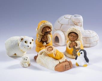 Polar - Small Nativity Set of 8, 2.25" H