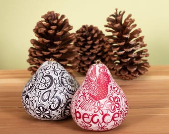 Dove of Peace - Gourd Ornament