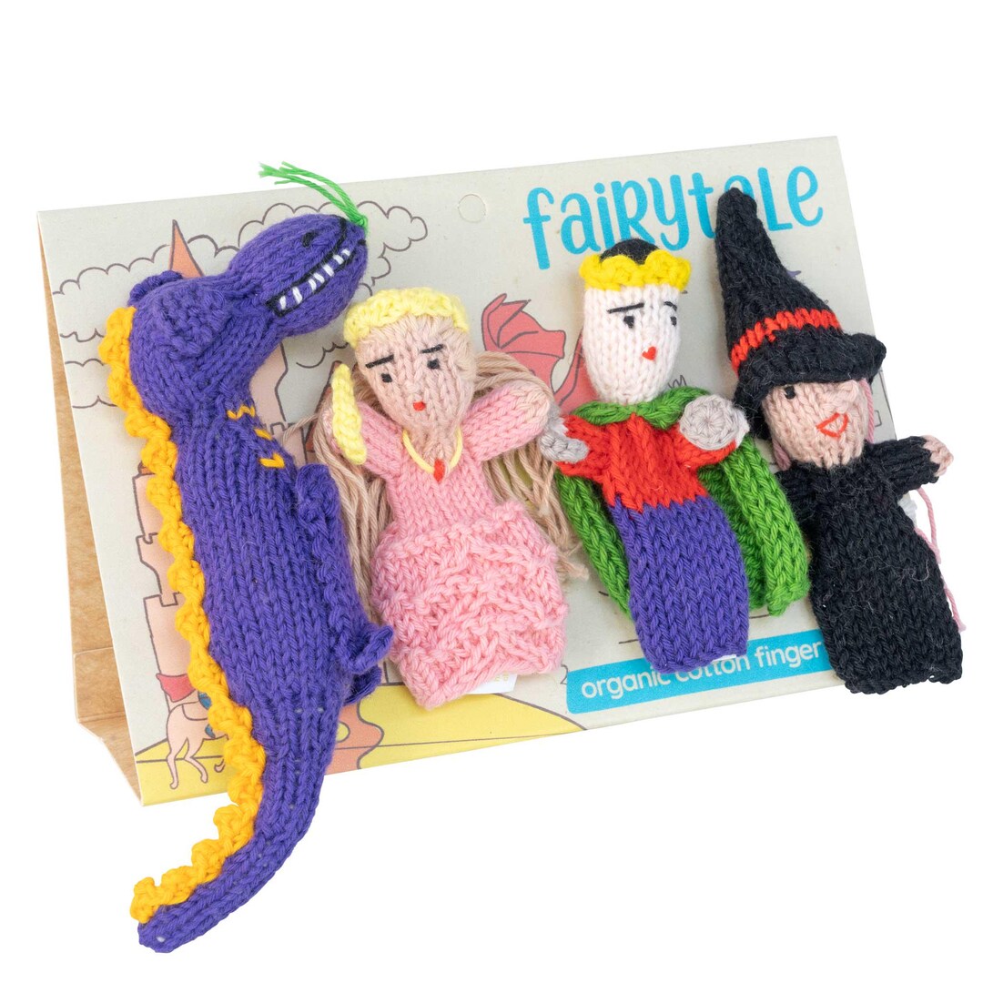 Fairytale Story Pack of 4 - Organic Cotton Finger Puppets - Etsy