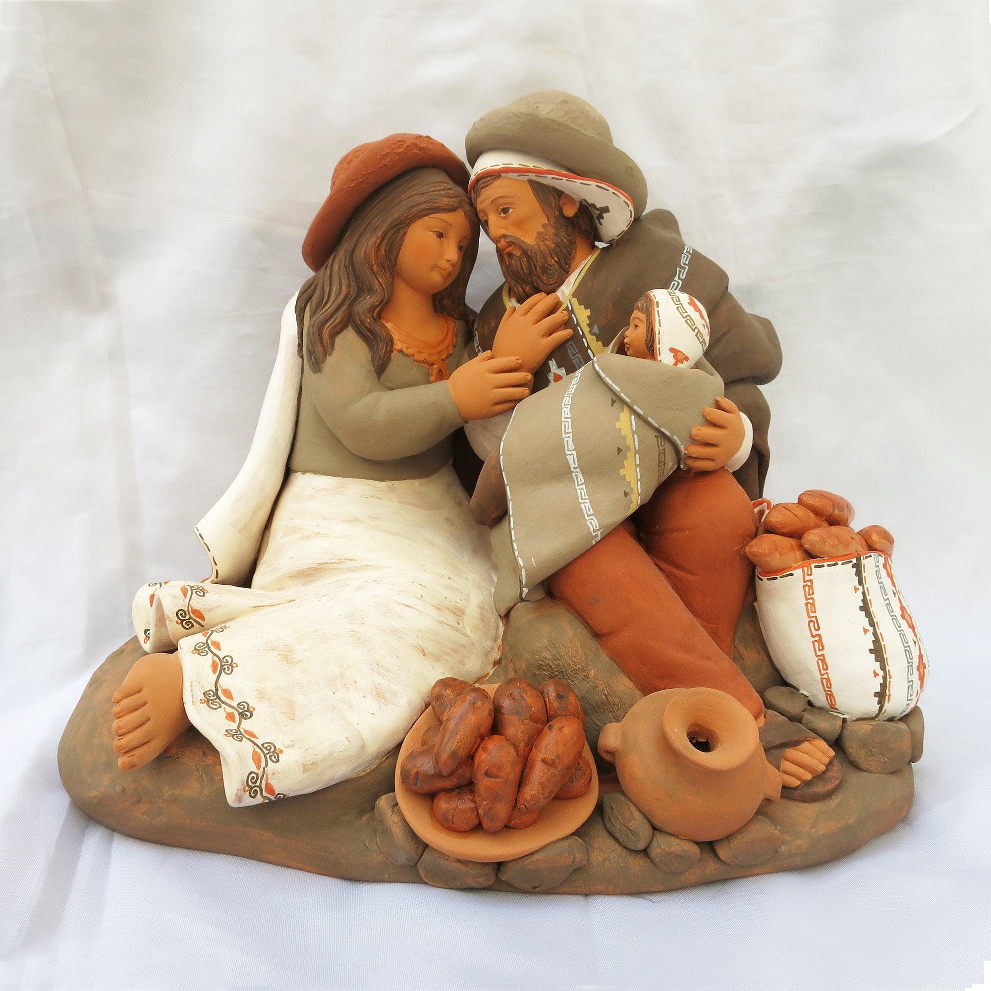 Xmas Ceramic Holy Family.