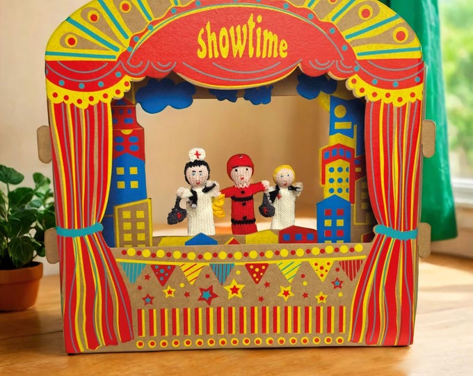 Finger Puppet Theater - Eco-Friendly Cardboard Toy