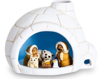 Igloo - Ceramic Nativity - 3" H
