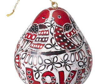 Love Birds - Gourd Ornament