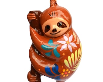 Sloth - Confetti Ceramic Ornament