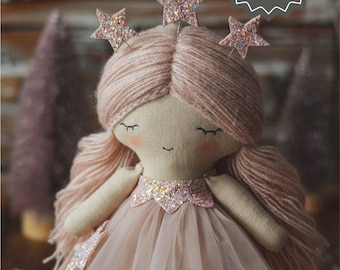 Fairy doll sewing pattern pdf and doll making tutorial