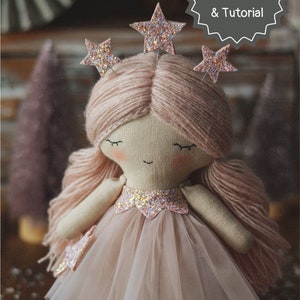 Fairy doll sewing pattern pdf and doll making tutorial