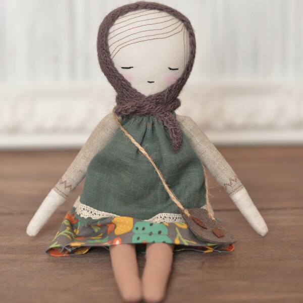 Rag doll Primitive doll Handmade doll Fabric doll Cloth dolls Doll handmade Soft doll OOAK art doll Heirloom doll Cloth doll