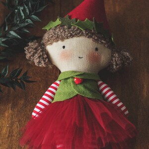 Christmas elf doll sewing pattern pdf and doll making tutorial image 2