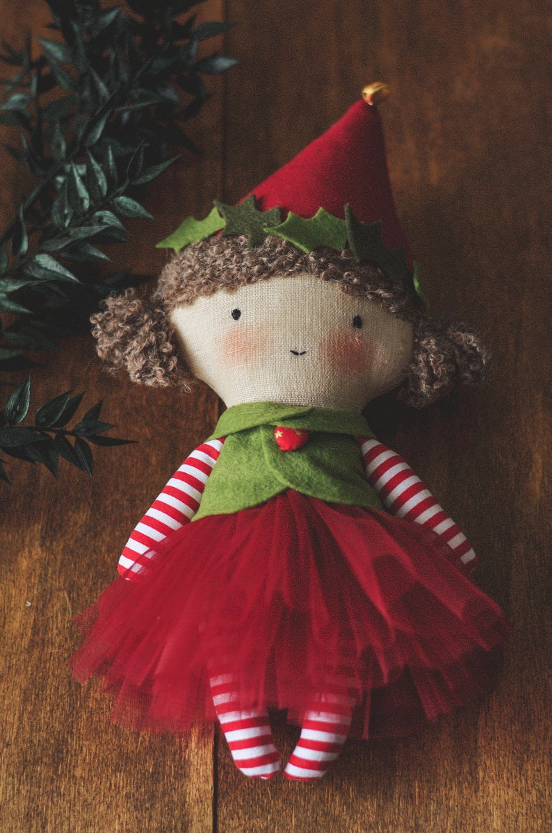 Christmas elf doll sewing pattern pdf and doll making tutorial image 2