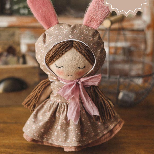 Bunny Doll Sewing Pattern: Beginner-Friendly Tutorial (PDF)