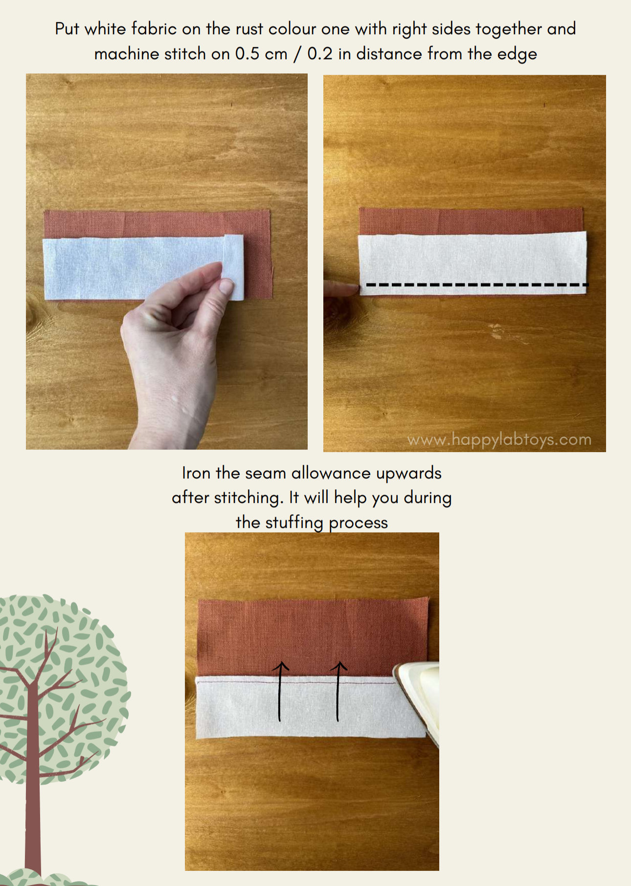 Fox Sowing Pattern Fox Sewing Pattern and Tutorial, Fox Sewing Instructions, Handmade Fox ...