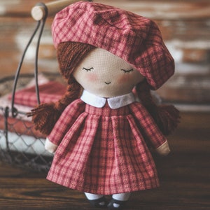 Doll sewing pattern and tutorial, handmade doll pattern, dolls patterns, beret doll pattern, doll sewing tutorial, doll pattern pdf image 3