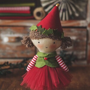Christmas elf doll sewing pattern pdf and doll making tutorial image 3