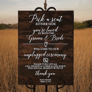 Custom Wood Welcome to Our Beginning Sign Personalized for Weddings Receptions And Events Handmade Welcome Sign
