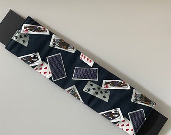 Poker Playing Cards Seatbelt Cover: Gambler Gift with Popper Fastening