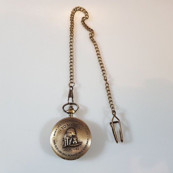 To my son pocket watch lion new arrivals
