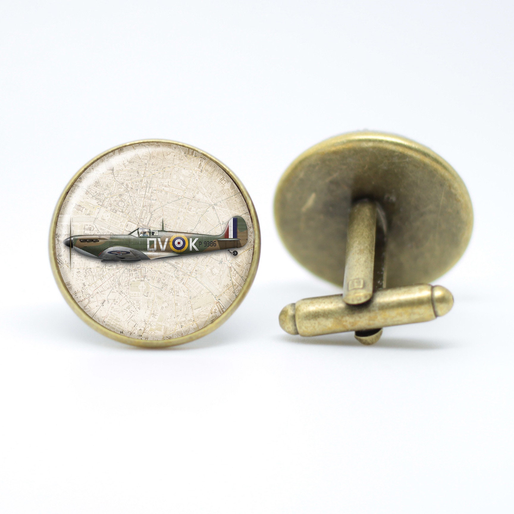 Spitfire Tie Pin for Men, Made with Original Spitfire Fuselage