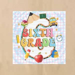 Reusable Fabric Teacher Door Decal: Classroom Grade Label