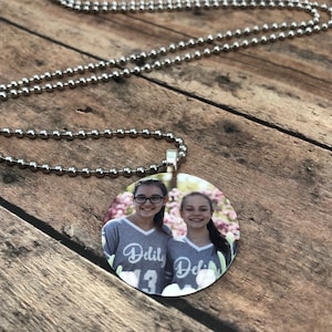 Photo Charm Necklace, Personalized Gift, Custom Pendant, Memory Charm, Photo Pendant, Picture necklace, Photo Jewelry, Pet Photo Charm