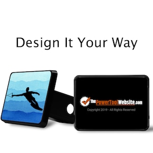 Custom Trailer Hitch Cover: Personalized Emblem, 2&quot; Hitch Plug