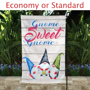 Wichtel Gartenfahne: Home Sweet Home, Allwetter 30x45