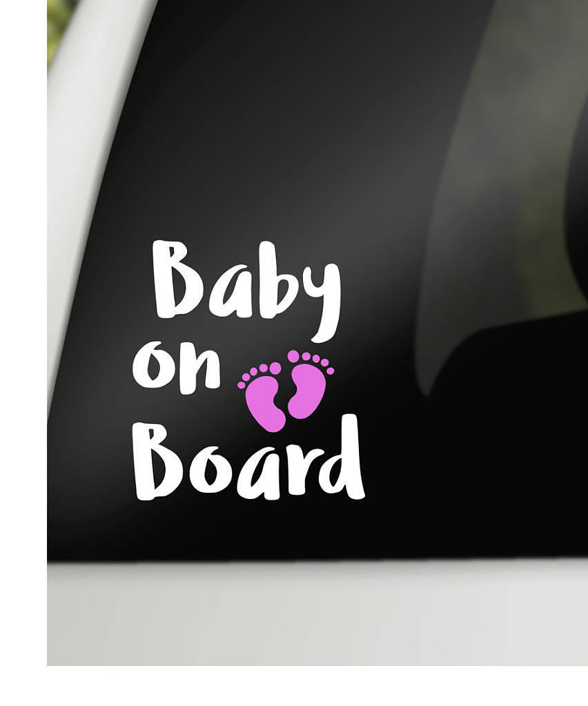 Baby on Board Decal Car Window Decal Baby on Board Sticker Etsy