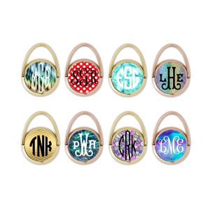 Phone Grip Stand: Custom Monogram Style (Rose Gold, Rotates 360)