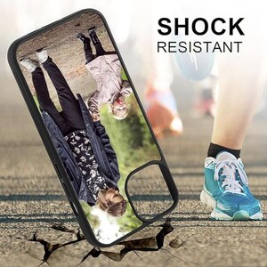Lion Head Phone Case: Black Rubber, Shock Resistant image 2