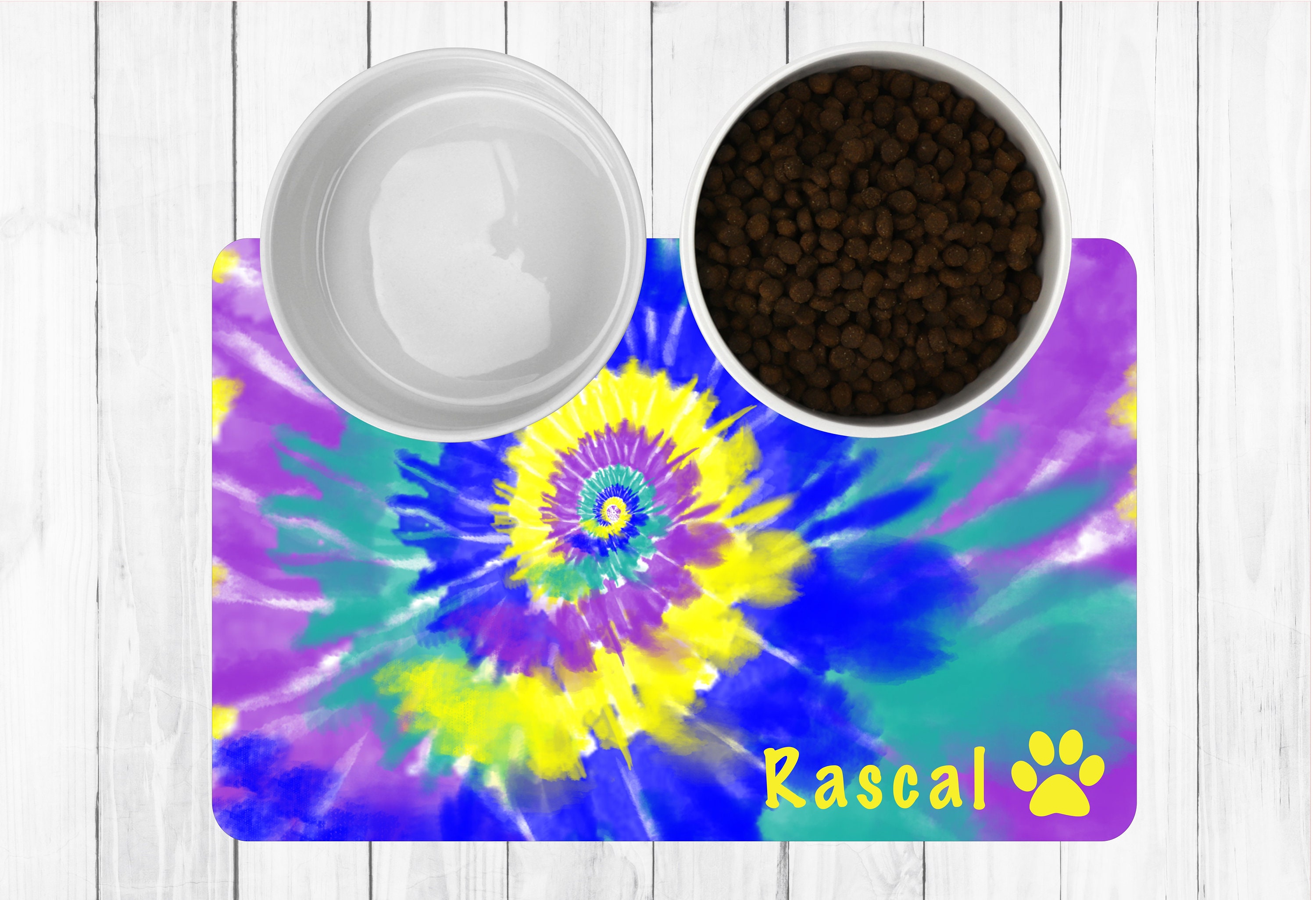 Personalized Pet Bowl Mats Pet Accessories Custom Pet Mat Etsy