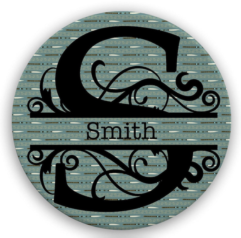 Custom Monogram Sandstone Coasters For Table Top Protection Personalized Wedding Gift Cork Back Coasters Gift set Family Name Coasters