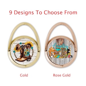Western Phone Ring Grip and Stand, Phone Accessories, 2 Colors