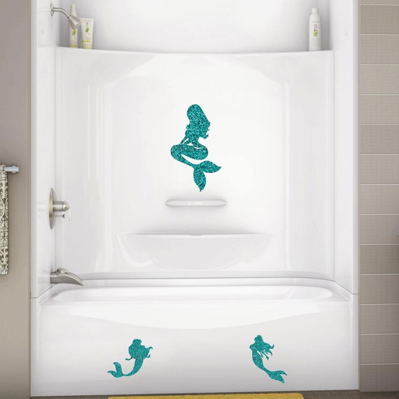 Mermaid Decals Bathtub Decals Shower Decals Mermaid Tub Etsy