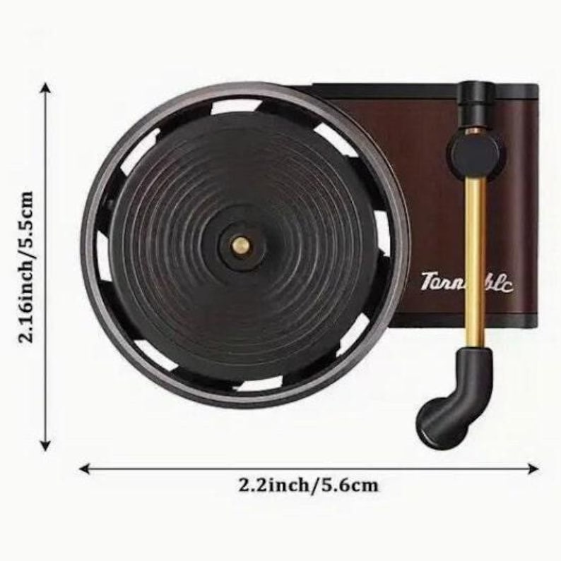 Custom Mini Record Player Car Air Freshener: Turntable Vent Clip, Essential Oil Diffuser image 5