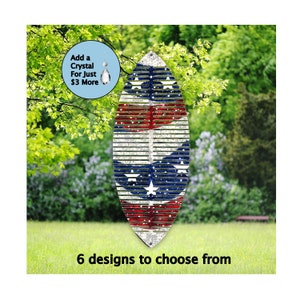 Patriotic Wind Spinner: American Flag Aluminum Garden Decor