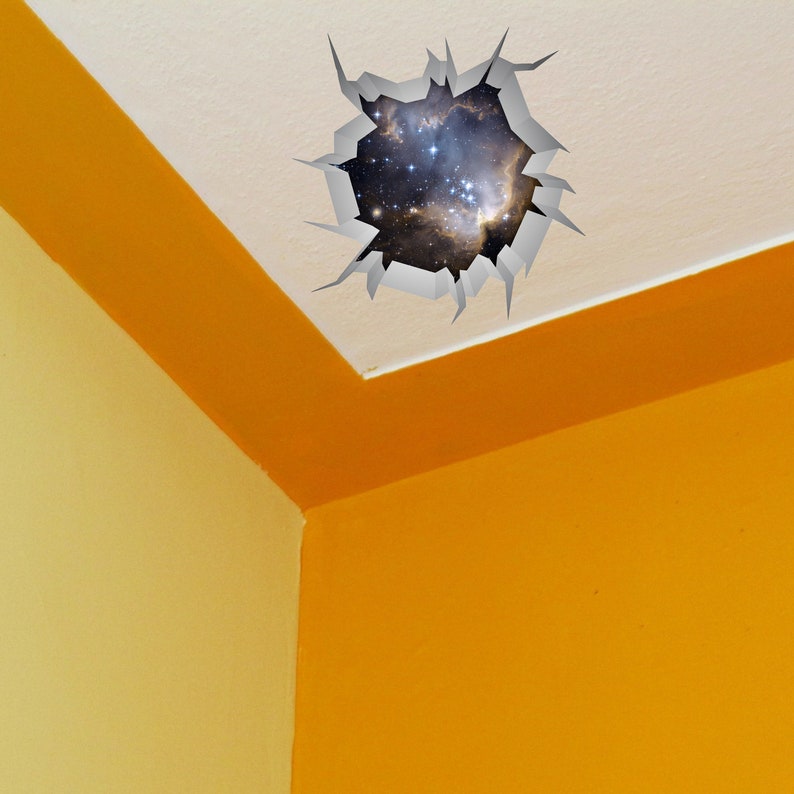 Wall Decals Hole in Wall Decal 3D Wall Sticker Broken Wall Etsy