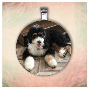 Photo Charm Necklace, Personalized Gift, Custom Pendant, Memory Charm, Photo Pendant, Picture necklace, Photo Jewelry, Pet Photo Charm image 4