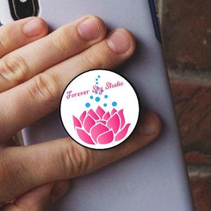 Personalized Phone Grip, Custom Photo Design (Collapsible Stand)