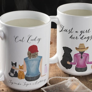 Pet Lovers Mug, Ceramic Coffee Mugs, Personalized Mugs, Custom Coffee Cups, Mug Gift, Coffee Lovers Gift, Dog Lovers Mug, Cat Lovers Mug