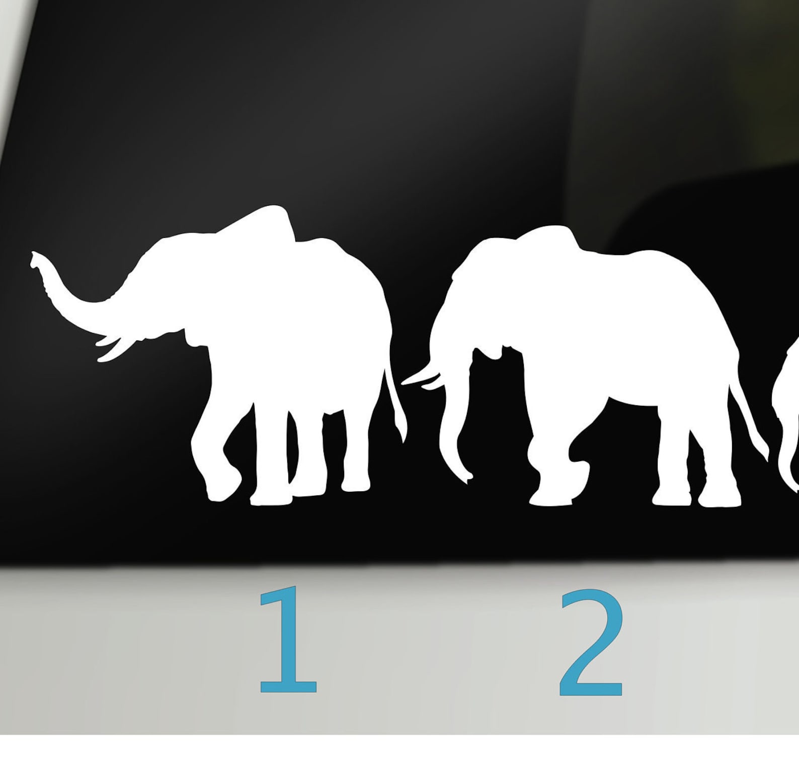 Elephant Family Car Decals Family Car Window Stickers Family Etsy