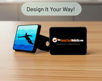 Custom Trailer Hitch Cover: Personalized Emblem, 2" Hitch Plug