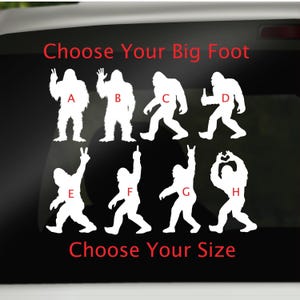Sasquatch Vinyl Decal: Bigfoot Sticker for Cars, Laptops, Campers image 1