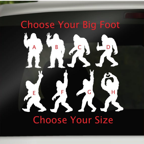 Sasquatch Vinyl Decal: Bigfoot Sticker for Cars, Laptops, Campers