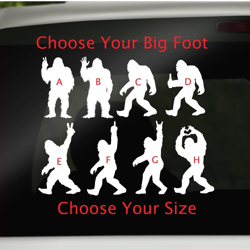 Sasquatch Vinyl Decal: Bigfoot Sticker for Cars, Laptops, Campers image 1