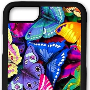 Butterfly Phone Case: Black Rubber, Shock Resistant, iPhone & Samsung image 5
