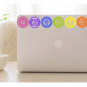 Chakra Symbol Fabric Decals: Removable Yoga Wall Art Stickers image 5
