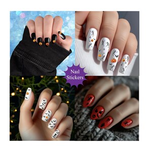 Halloween Nail Stickers, Waterslide Nail Decals