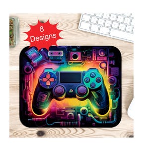 Gaming Desk Mouse Pad: Streamer Style (Multiple Designs)