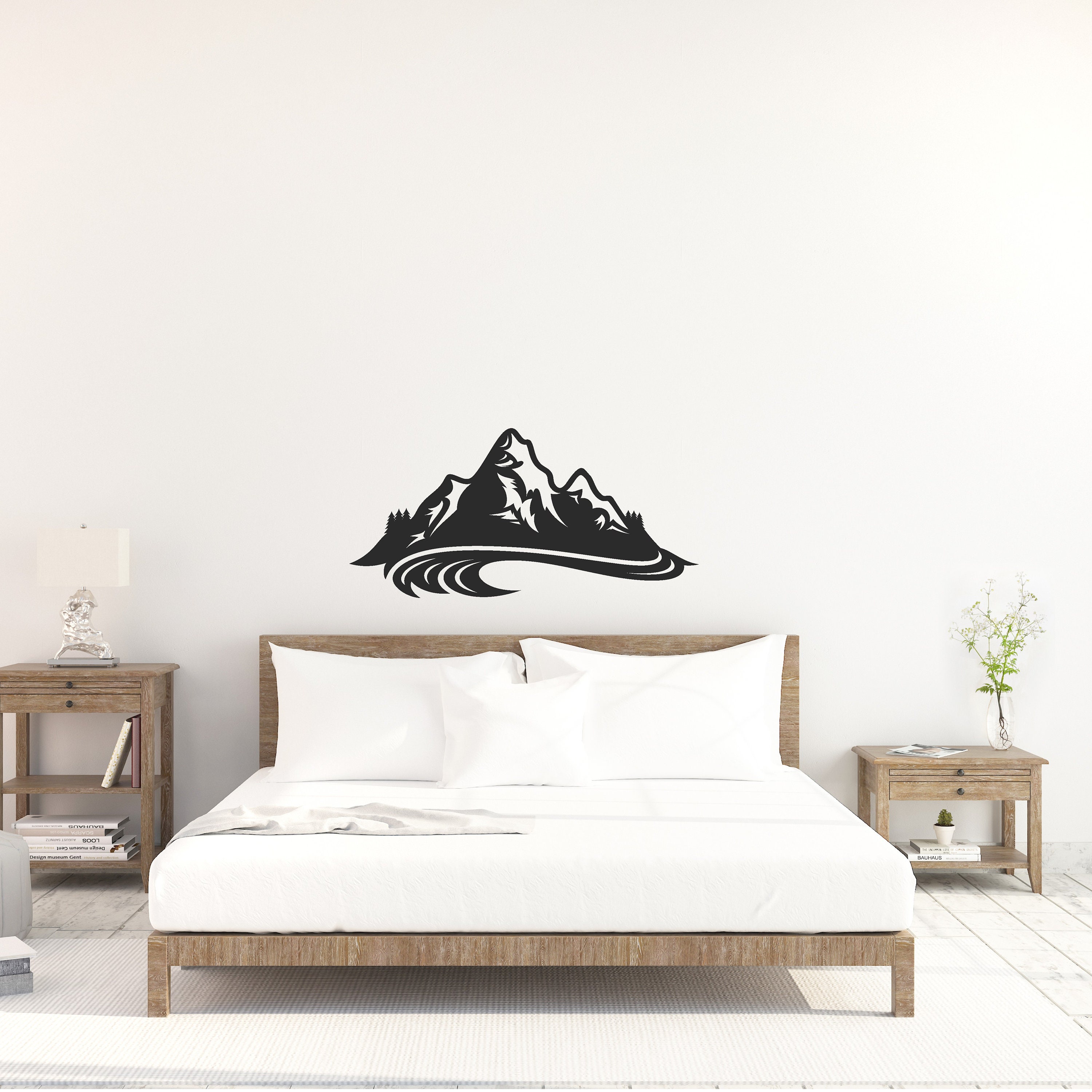 Mountain Wall Decals Mountain Landscapes Vinyl Wall Decals Etsy